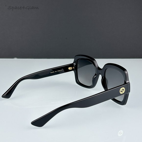 Gucci Women Sunglasses Black Gradient Grey Polarized Square GG1337S 002 NEW - Picture 4 of 10